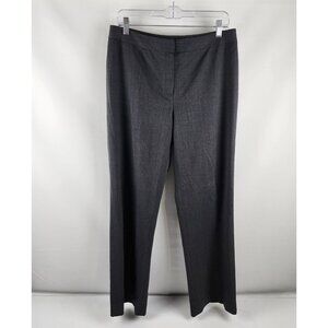 Lafayette 148 New York Dress Pants Womens 10 Petite Gray Black Wool  (32x30)